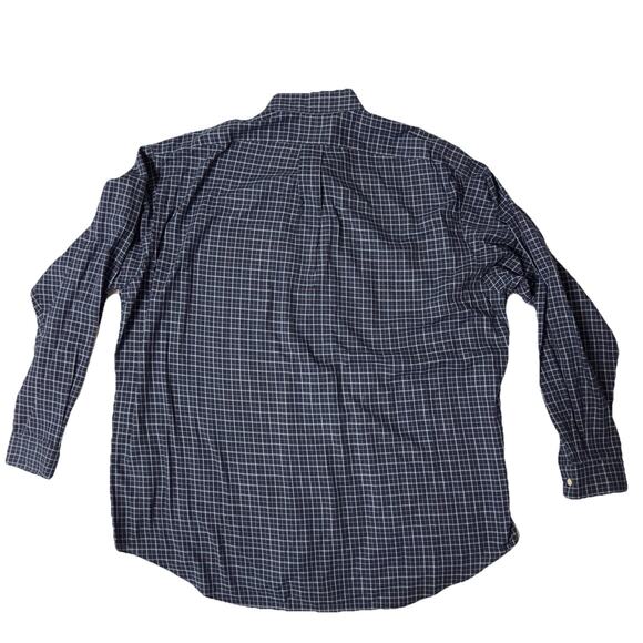 Ralph Lauren Men's Navy Checkered Shirt - Picture 6 of 7